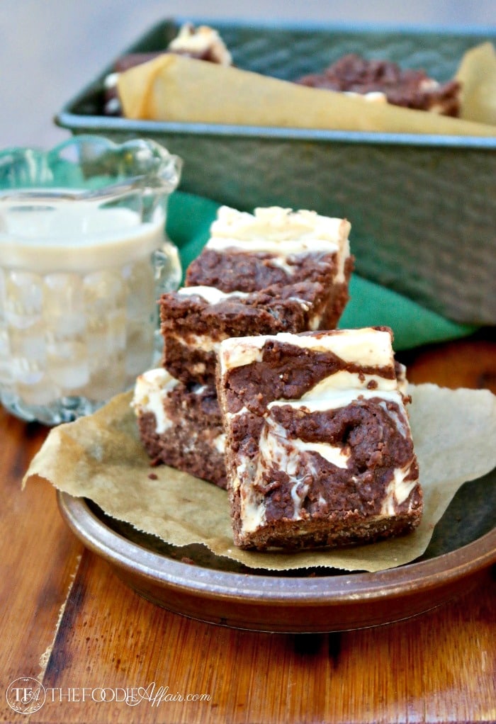 Cheesecake Brownies With Irish Cream