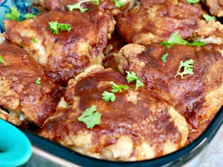 Delicious Honey Mustard Chicken Thighs Pan Fried Baked