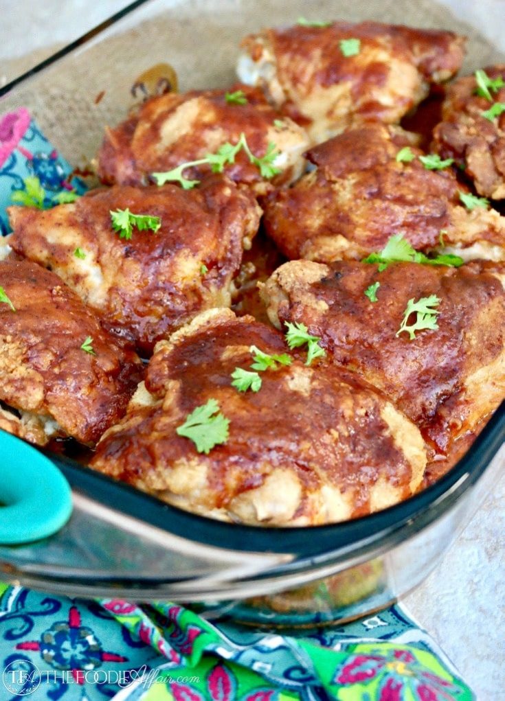 Delicious Honey Mustard Chicken Thighs The Foodie Affair