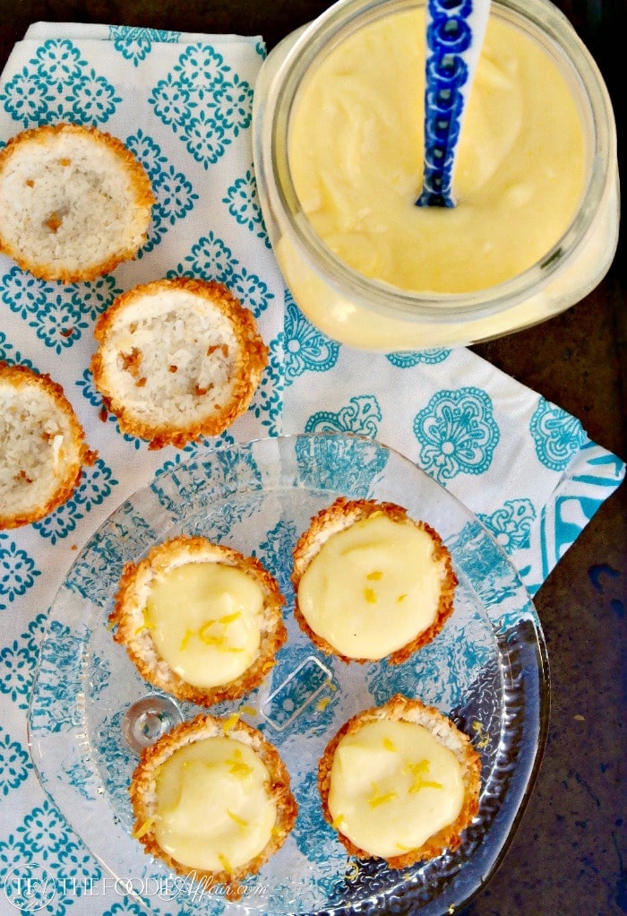 Low Carb Lemon Tartlets with Creamy Curd