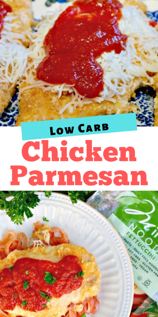 Delicious chicken parmesan without any breading! This has all the flavors your love in this Italian dish without the carbs! #chicken #dinneridea