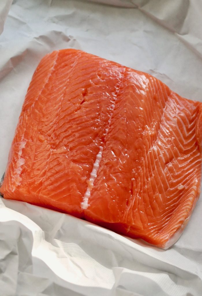 Fresh fish for salmon coconut curry recipe