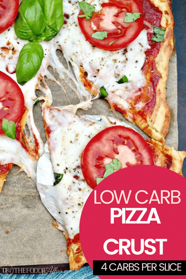 Get creative with this low carb pizza dough recipe! This popular "Fat Head" low carb pizza crust is made with only four ingredients. #ketodiet #pizza #lchf #lowcarb #Italian #dinneridea