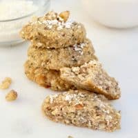 Keto Breakfast Cookies are portable nutritious meal or snack for on the go! #hemphearts #coconut #lowcarb | www.thefoodieaffair.com