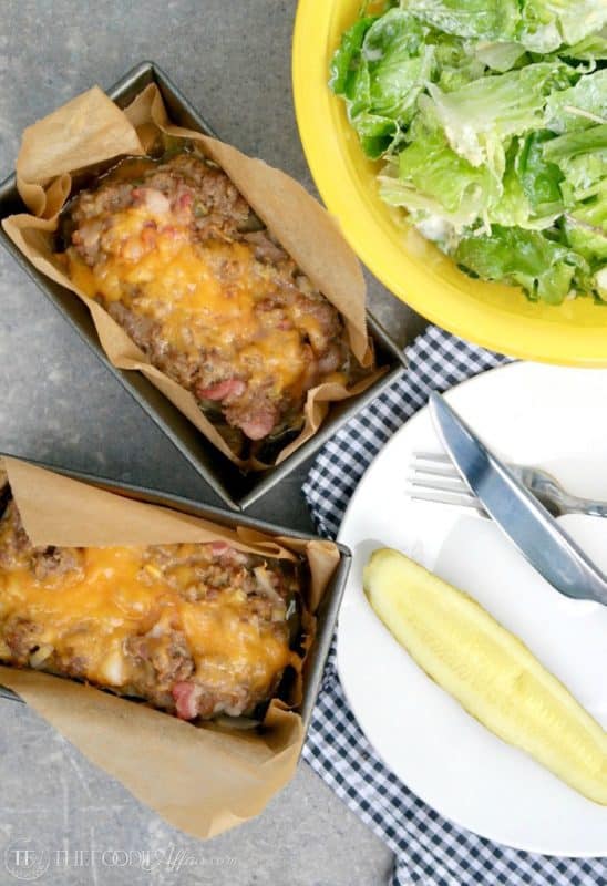 Low Carb Meatloaf Cheeseburger Style (Low Carb, Keto, Gluten Free)
