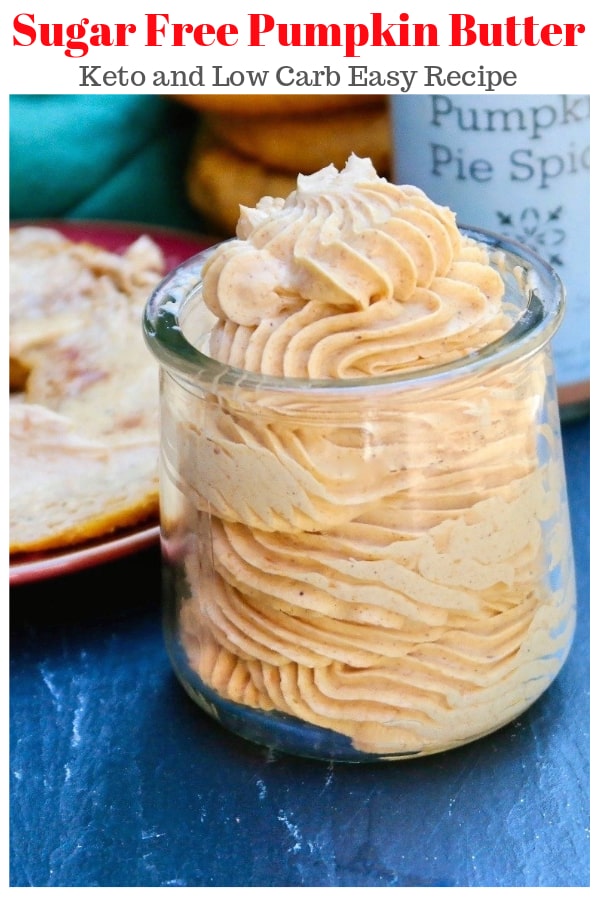 Sugar Free Pumpkin Butter whipped, and then flavored with pumpkin puree and a dash of Fall spices! Add to bagels, toast or in your bulletproof coffee! #keto #lowcarb #ketorecipes #butter #pumpkin | www.thefoodieaffair.com