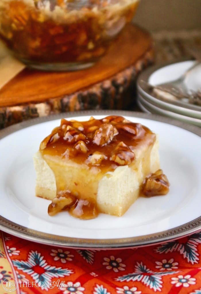 Sugar Free Cheesecake with Maple Pecan Topping