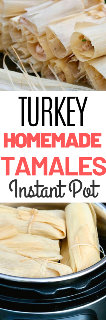 Homemade tamales may seem daunting to make, but this tamales recipe will give you easy step by step instructions with ingredients found at most stores. Check out the easy cooking tips on how to steam these quick! #tamales #homemade #christmasrecipe #Mexican #dinner #tradition #turkey #instantpot #pressurecooker