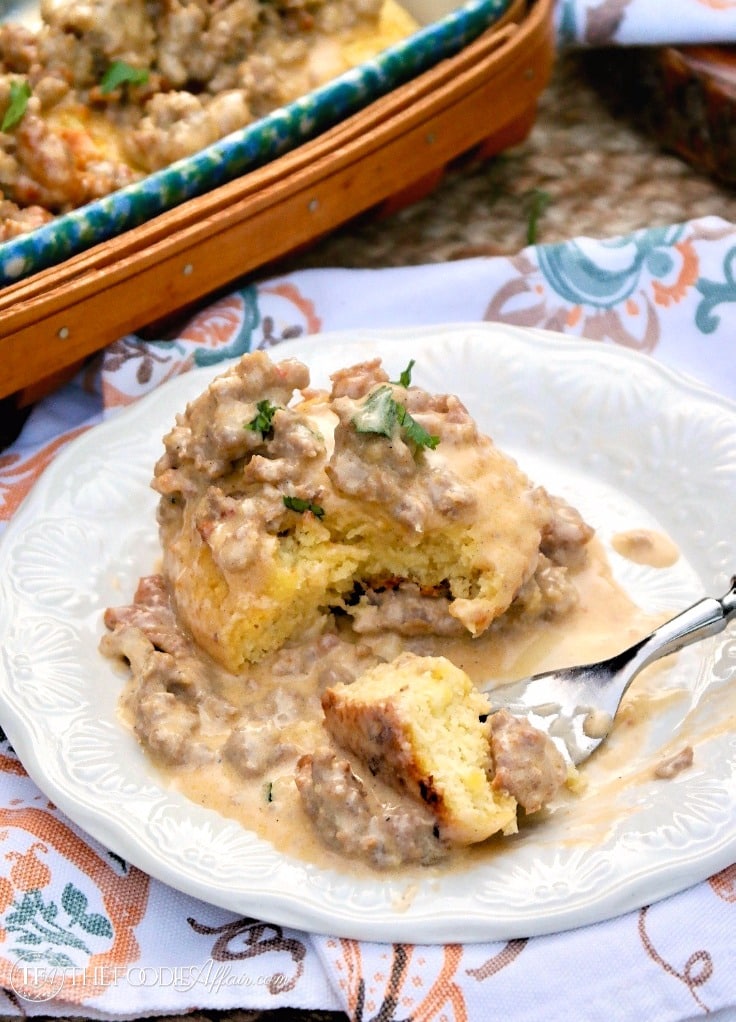 Low Carb Biscuits and Sausage Gravy Recipe