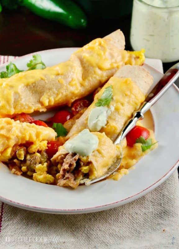 Healthy Breakfast Casserole | Low Carb Cheesy Enchilada Bake
