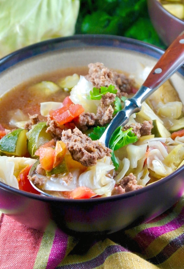 Mexican Beef Cabbage Soup | Low Carb Easy Recipe