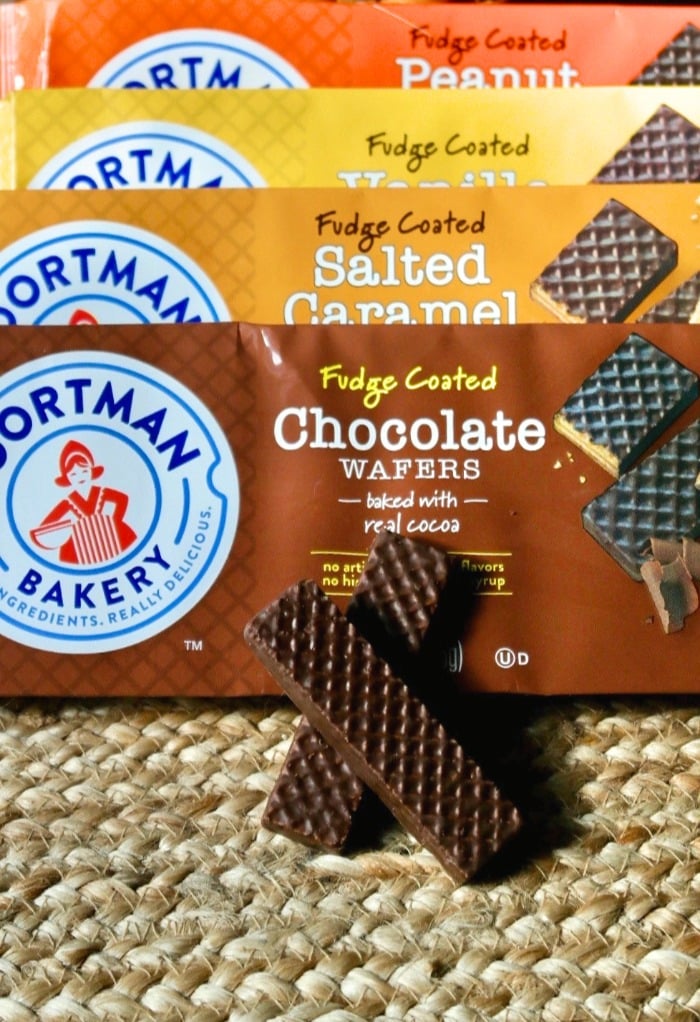 Wafer cookies used for halloween cake