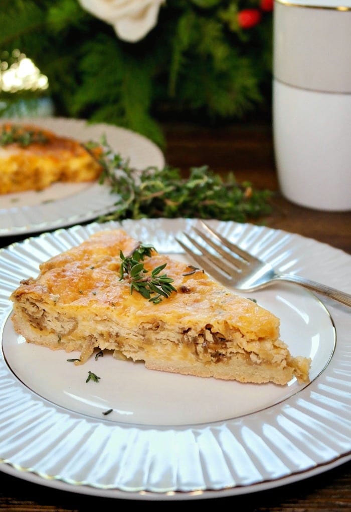 Cheese And Onion Quiche | Crust or Crustless Options