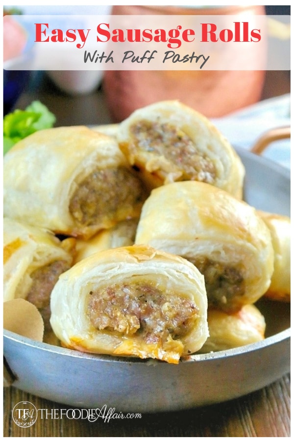 Add this delicious sausage roll recipe to your brunch menu. Easy to make and can be served as an appetizer or afternoon snack! #Ad #EasterBrunchWeek #sausage #roll #brunch #easy