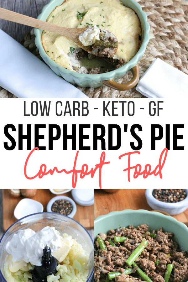 Making my keto shepherd's pie is simple and quick. This is a recipe for cauliflower shepherd's pie that's perfect for dinner or lunch. #shepherdspie #cottagepie #lowcarbrecipe #ketodiet #cauliflower #comfortfood