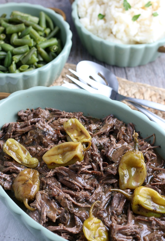 Crock Pot Mississippi Pot Roast.