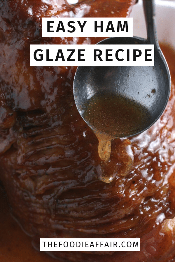Quick and easy glaze for your ham! Whether you are cooking a raw or pre-cooked ham this is the glaze recipe you'll want! #holiday #Easter #glaze