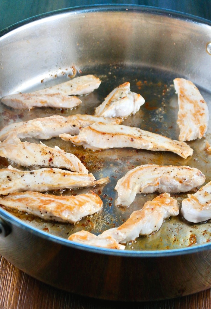 Cook chicken in a large saucepan