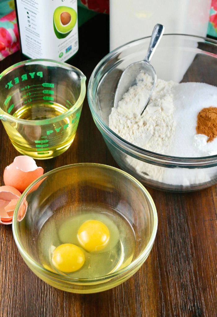 Ingredients for quick bread