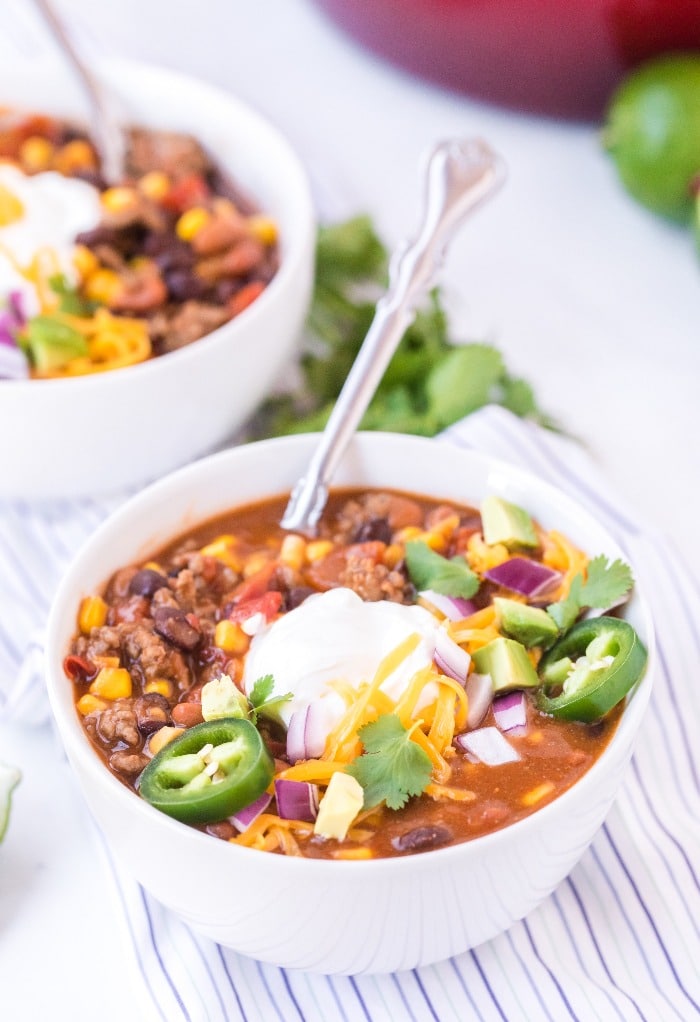 Easy Taco Soup Recipe - Freezer Meal