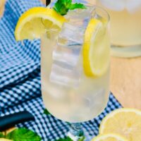 Lemonade spiked with vodka for a cocktail