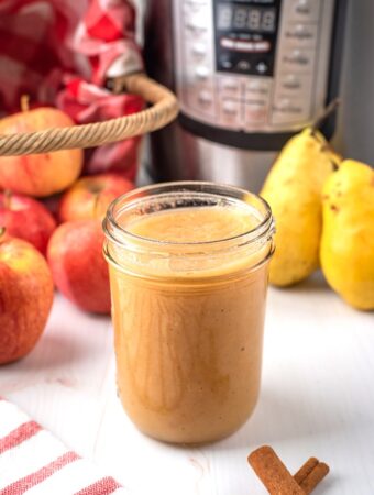 Homemade applesauce in an Instant Pot.