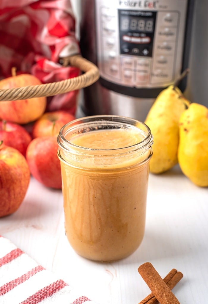 Homemade applesauce in an Instant Pot. 