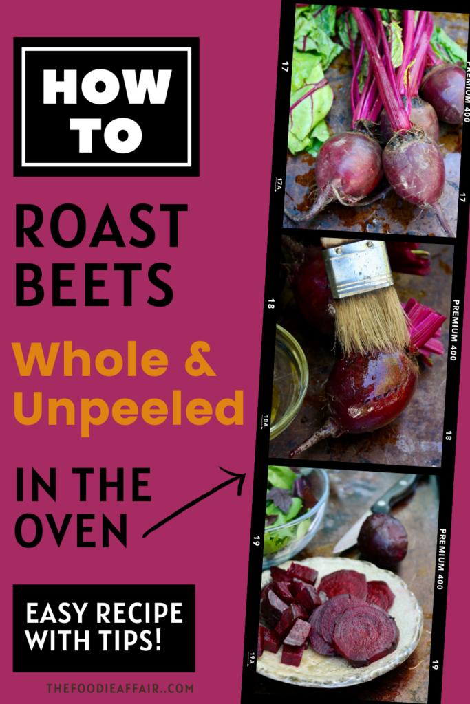 Steps on how to roast beets in the oven. Nutritious and simple recipe. #beets #ovenroasted