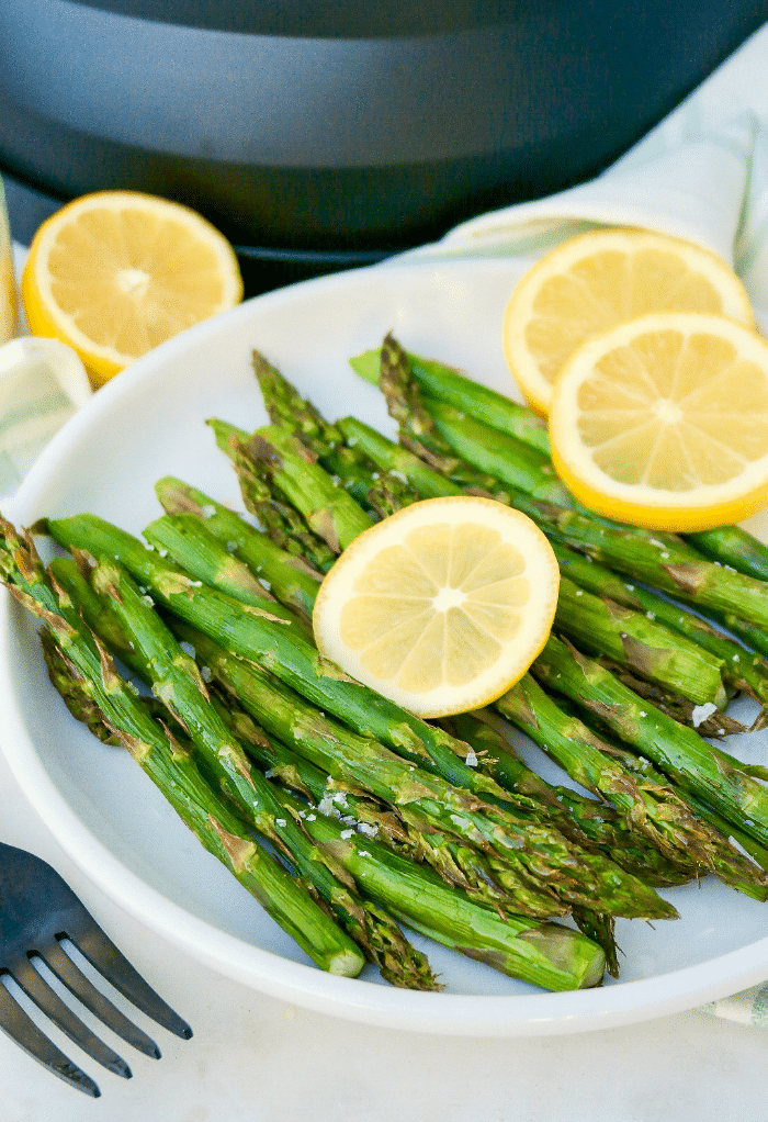 Air Fryer Asparagus with Lemon or Parmesan Cheese