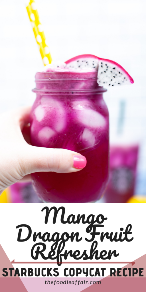 Light and delicious mango dragon fruit refresher beverage. This copycat Starbucks recipe will keep you cool all summer long!