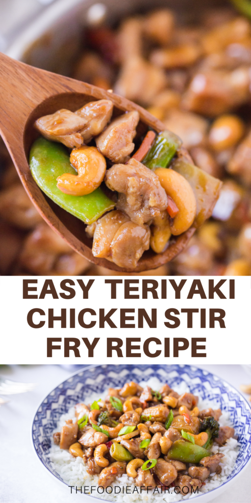 Teriyaki chicken with an easy homemade sauce. This complete meal is ready in 20 minutes. #chicken #dinner #easyrecipe
