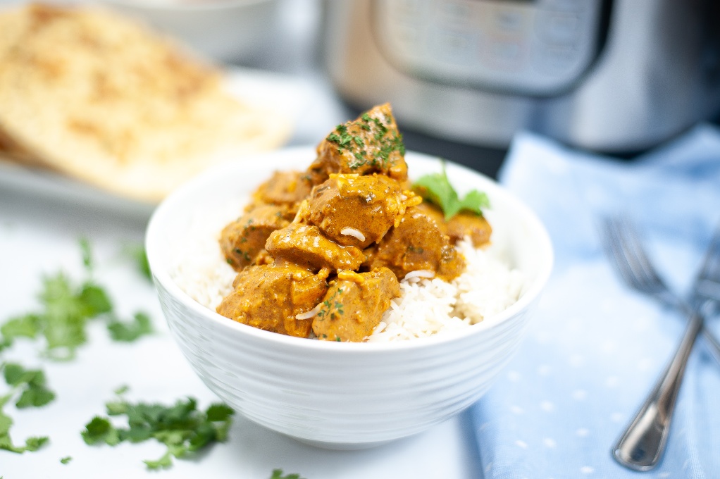 Keto butter chicken made in an instant pot. 