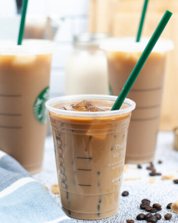 Starbucks copycat brown sugar espresso shaken latte.