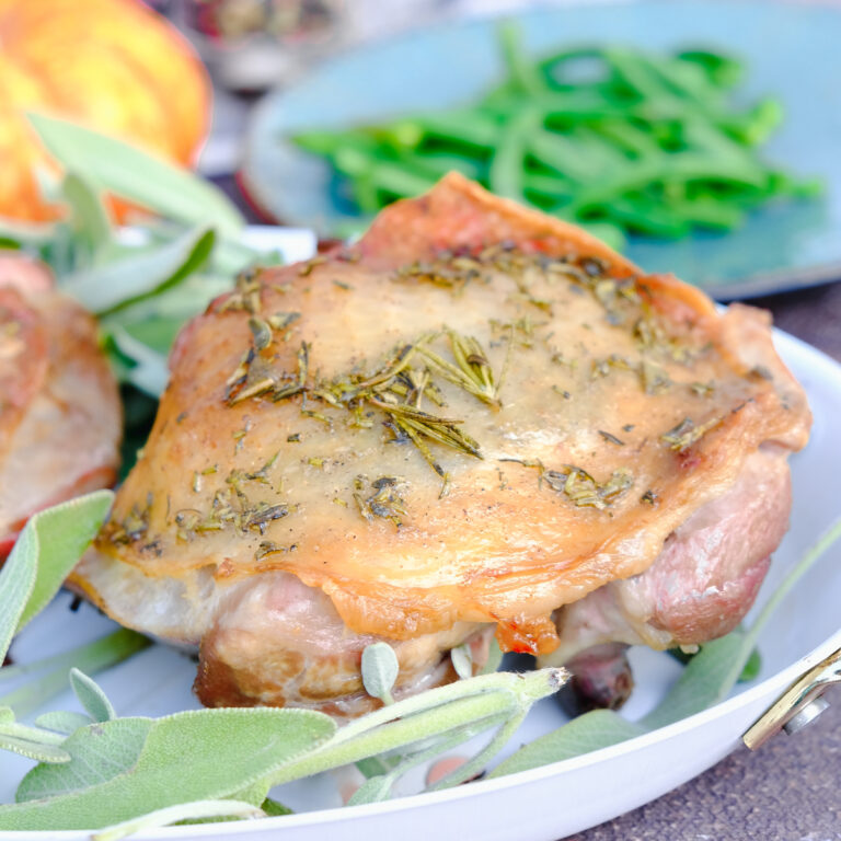 Easy Herb Roasted Turkey Thighs Recipe