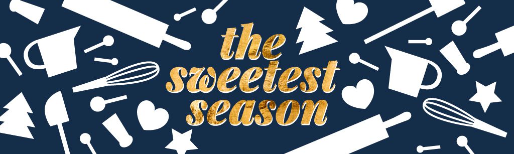 Sweetest season banner for cookie exchange.