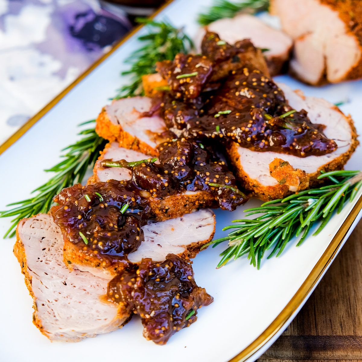 Pork Tenderloin With Dijon Fig Sauce