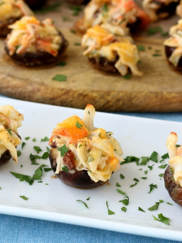 CRAB STUFFED PORTABELLA MUSHROOMS STORY • The Foodie Affair