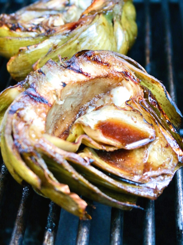 GRILLED GLOBE ARTICHOKES WITH BALSAMIC MARINADE STORY • The Foodie Affair