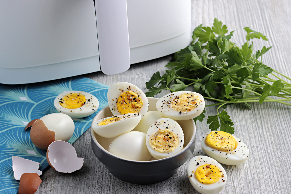 Easy Hard Boiled Eggs In An Egg Cooker - The Foodie Affair