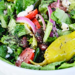Copycat Panera Greek salad.