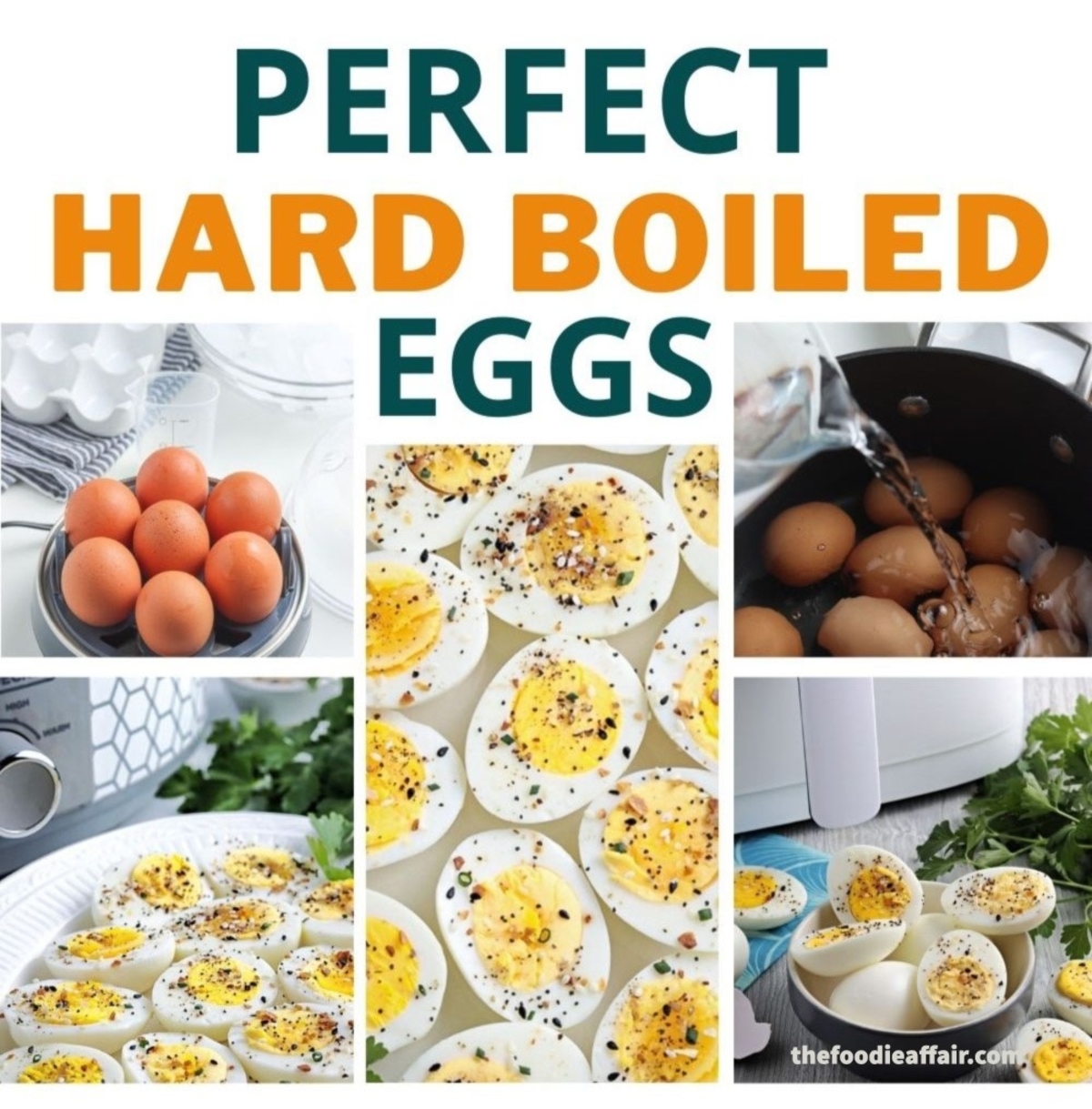 6 methods to cook perfect hard boiled eggs.