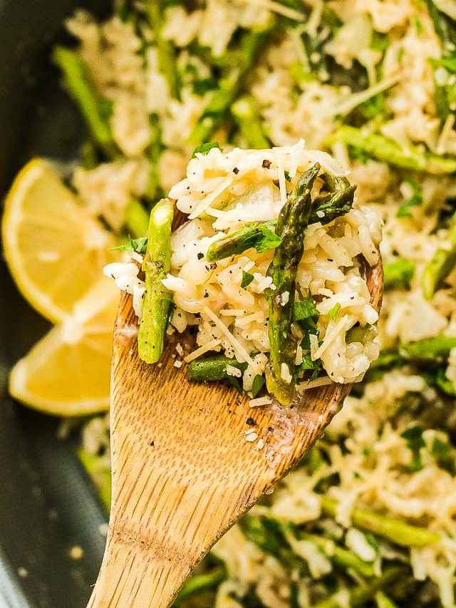 Easy Asparagus Risotto Recipe with Lemon Story