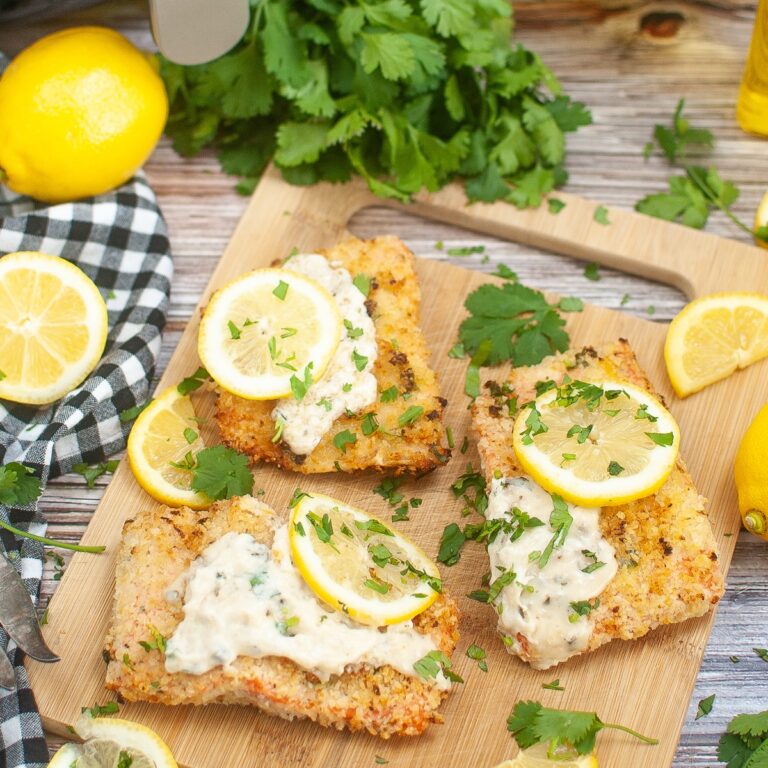 Air Fryer Parmesan Crusted Salmon Recipe