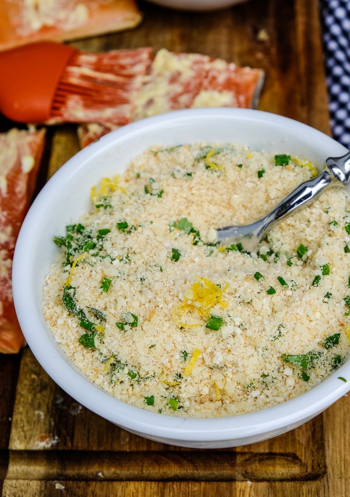 Panko breading mix for air fry salmon. 