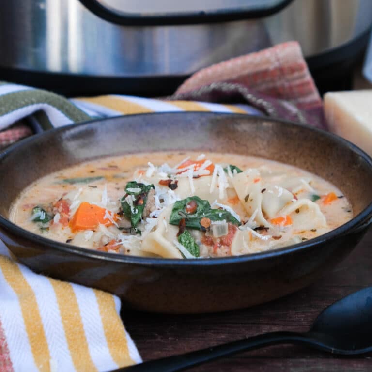 Creamy Instant Pot Tortellini Soup With Sausage