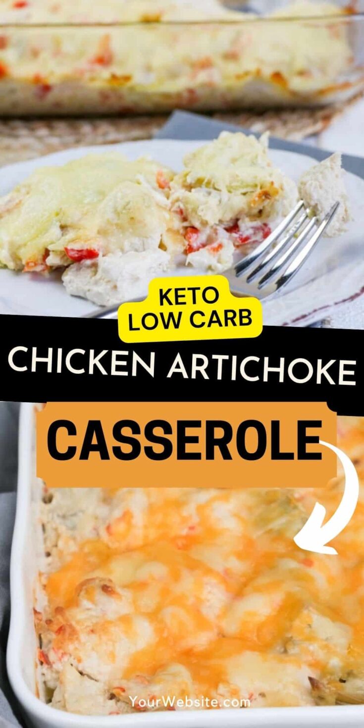 Keto Chicken Artichoke Casserole Recipe - The Foodie Affair
