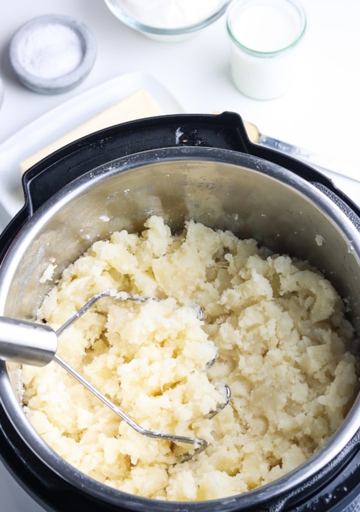 Mashed potatoes in an Instant Pot. 