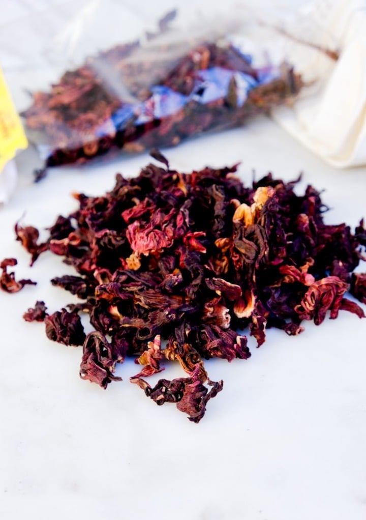 Dried hibiscus.