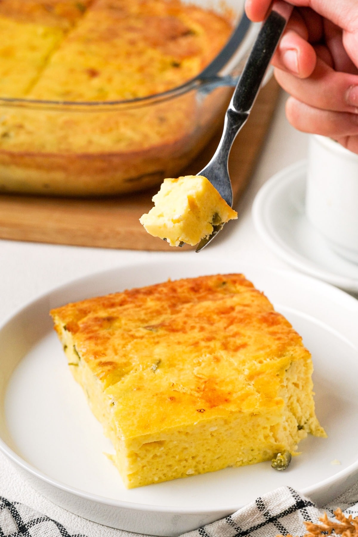 Green Chile Egg Casserole Recipe The Foodie Affair