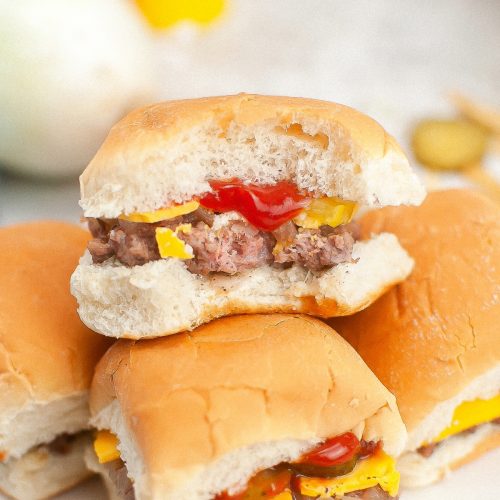Homemade White Castle Copycat Sliders The Foodie Affair White Castle Sliders 1200 500x500